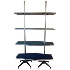 Mid-Century Modern Industrial Shelving Unit 5