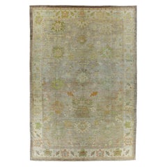 Tappeto Afghanistan Rose Collection Over Size Circa 1990 - Lana Verde Avorio - 90864