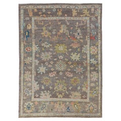 Afghanistan Rose Collection Tapis de sol Circa 1990 - Laine Brown Green - 90918