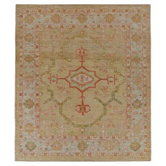 Afghanistan Serapi-Teppiche Circa 1990 - Wolle Grün Rot Design - 90903