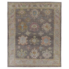 Afghanistan Rose Collection Area Rugs Circa 1990 - Wool Blue Brown Pink - 90904