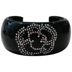 Chanel "Camilla" Swarovski Crystal and Lucite Cuff