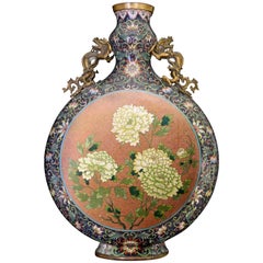 19th Century Chinese Moon Flask