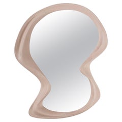 Amorph Rose wall mounted mirror in WhiteWash stain on Ash wood