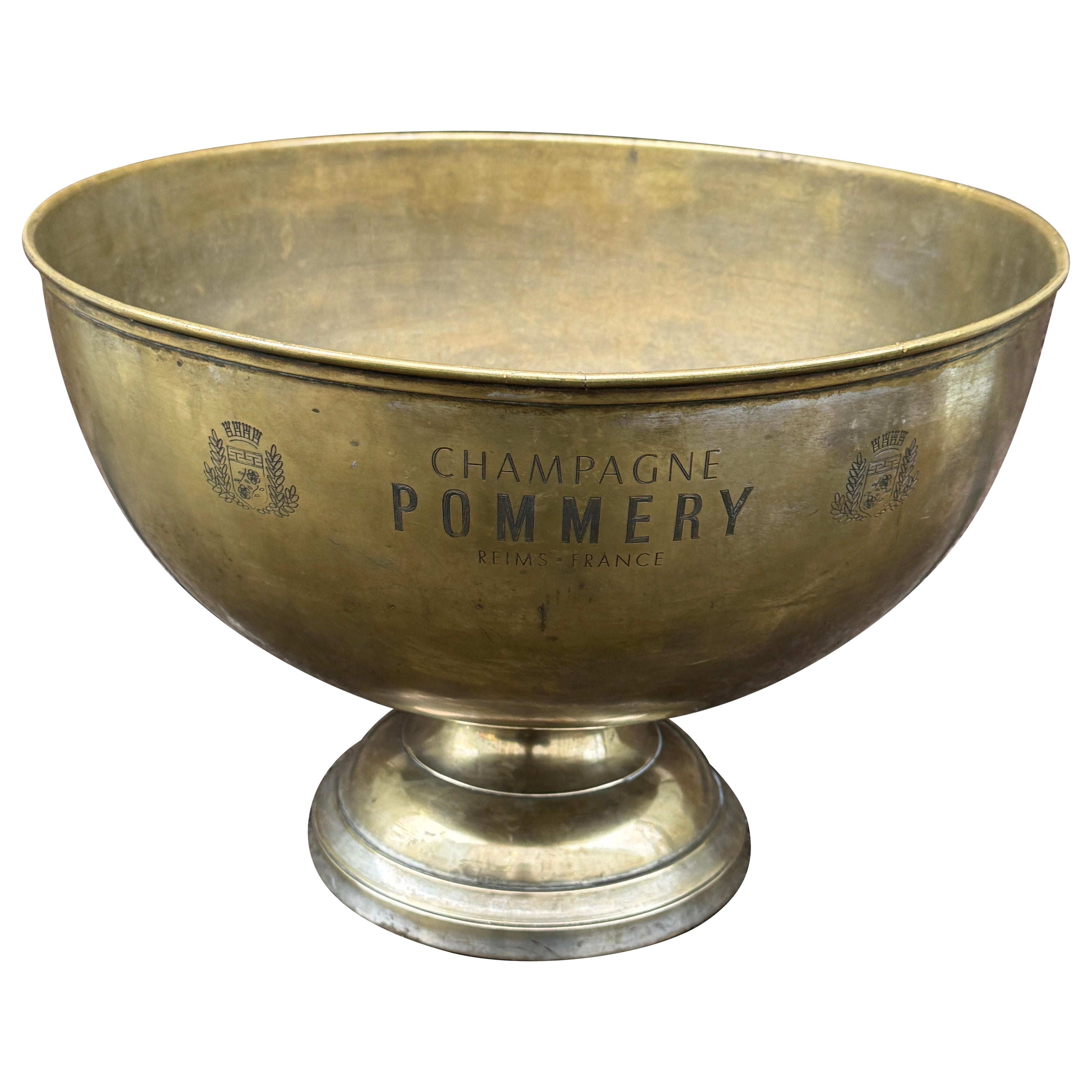 Grand seau à seau à champagne français POMMERY