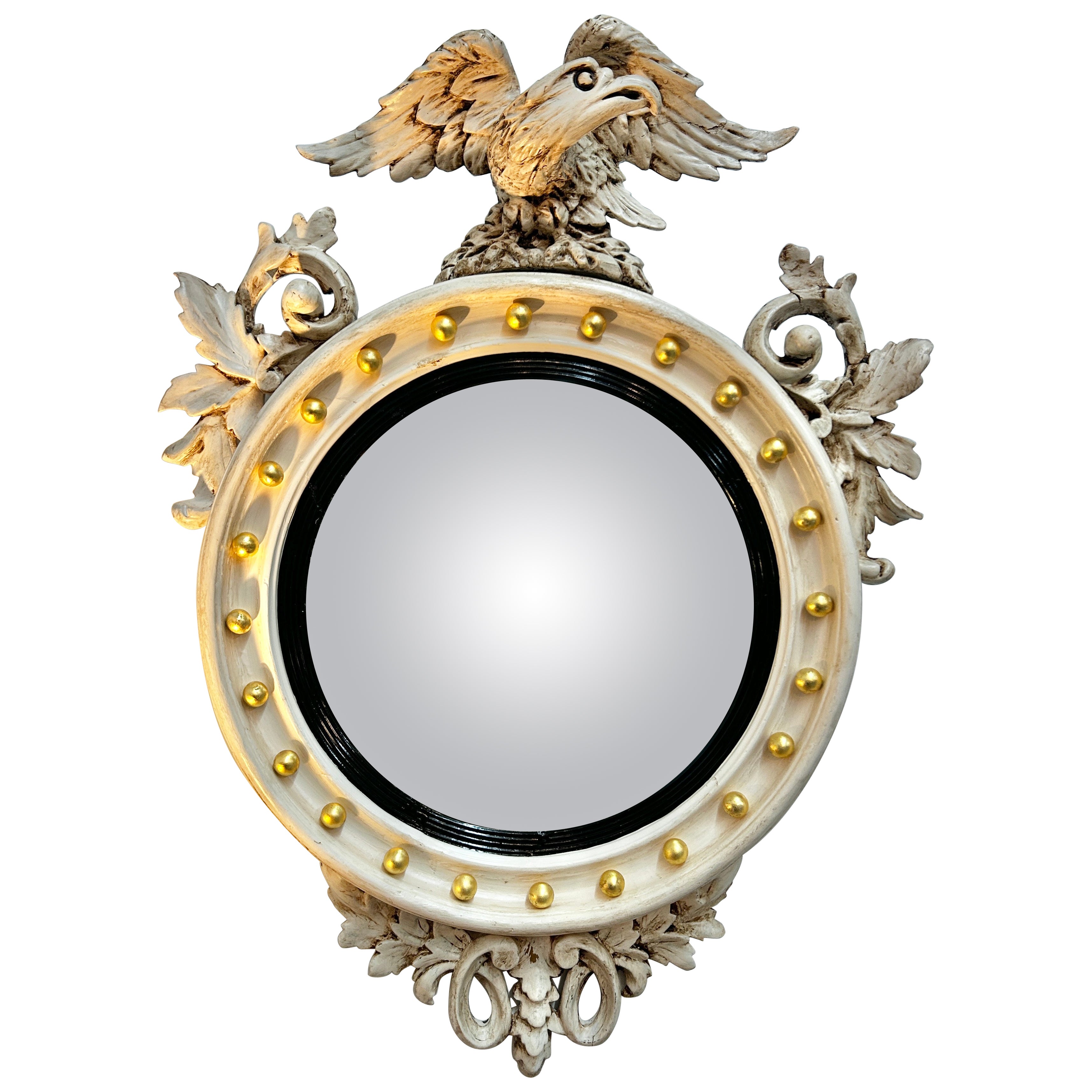 Miroir Bullseye fédéral du 19e siècle en vente