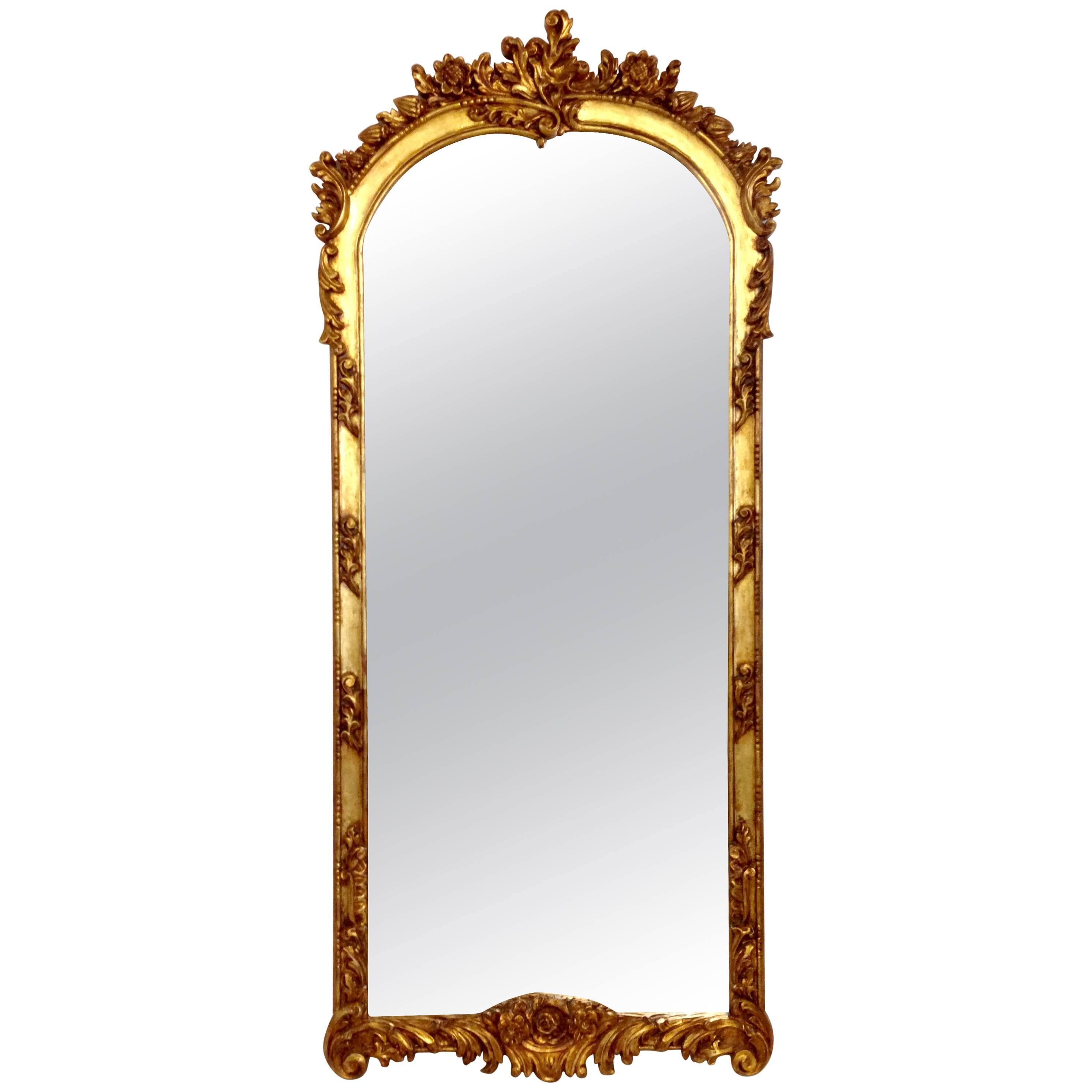19th-Century Carved Giltwood Mirror