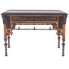 19. Jahrhundert Exotische Ästhetische Bewegung Schreibpult oder Tisch