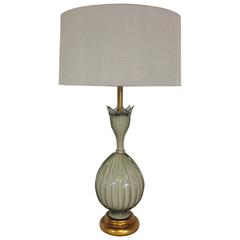 1960's Italian Murano Glass Lamp By, Marbro 
