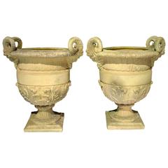 Pair of Cast Stone 'Versailles' Urns