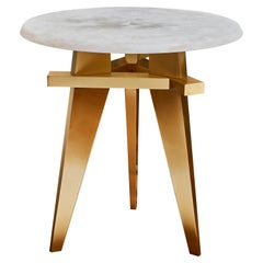 Mesa pedestal de alabastro de Studio Glustin