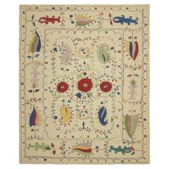 Rug & Kilim's Suzani Style Kilim mit polychromen Stammesmustern