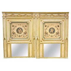 Pair Of Large Palace Trumeaux (h247cm), Early 19th Century