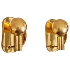 Designer norvégien, Wall Lights, laiton, Norvège, années 1960
