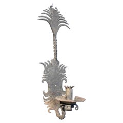 1970s Vintage Wrought Iron Wall Light