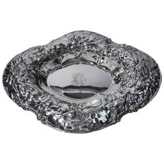 Gorham Sterling Silver Bowl with Big Beautiful Blossoms 11