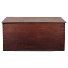 Handsome Mahogany Blanket Chest, Hand Dovetailed Corners and Lovely Color