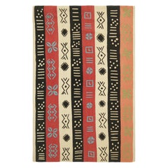 Kilim estilo Suzani de Rug & Kilim con rayas y motivos geométricos tribales