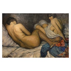 Two Friends signed F. MOLINA, 1925