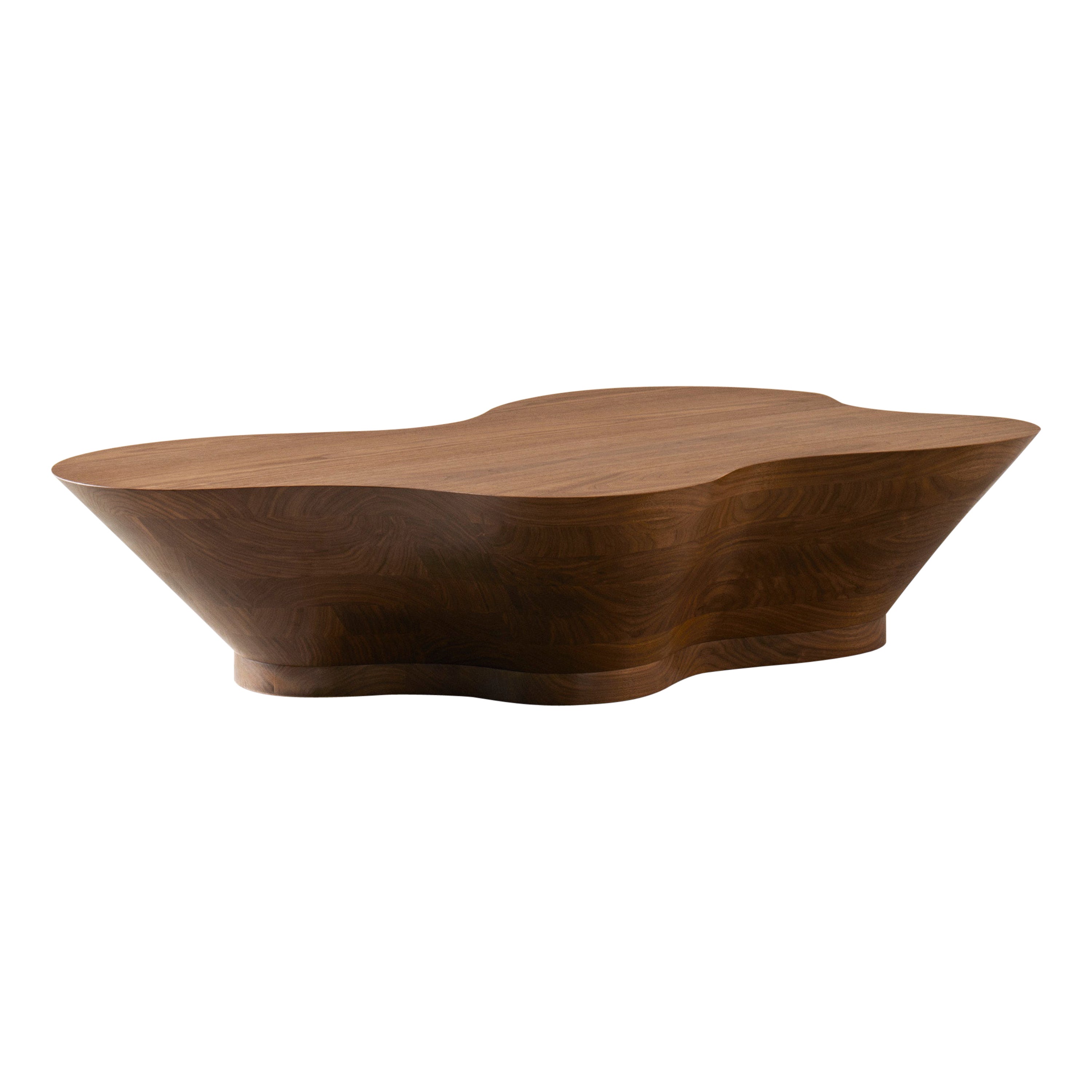 Table basse SSU en noyer L par Veermakers