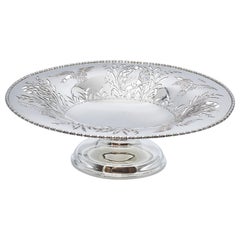 Large pierced silver tazza