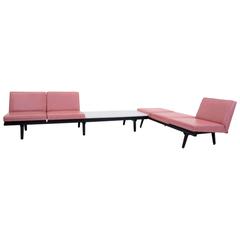 Vintage Pair of George Nelson for Herman Miller Steel Frame Sofas / Modular Seating