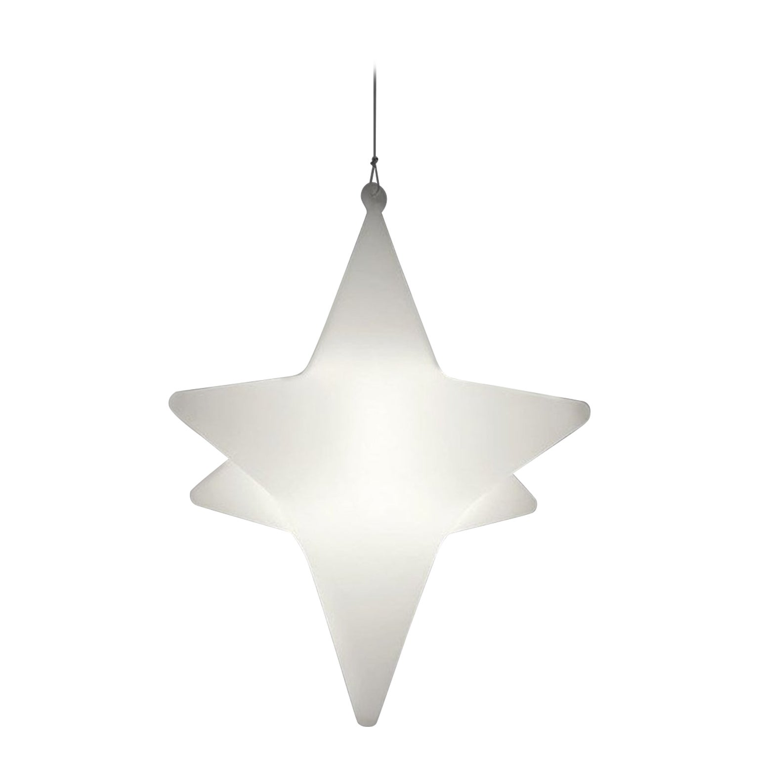 Light White Sirio Hanging Lamp by Giò Colonna Romano