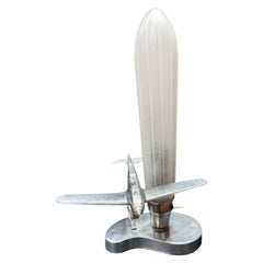 An Original Airplane Lamp by the Sarsaparilla Company of Ny