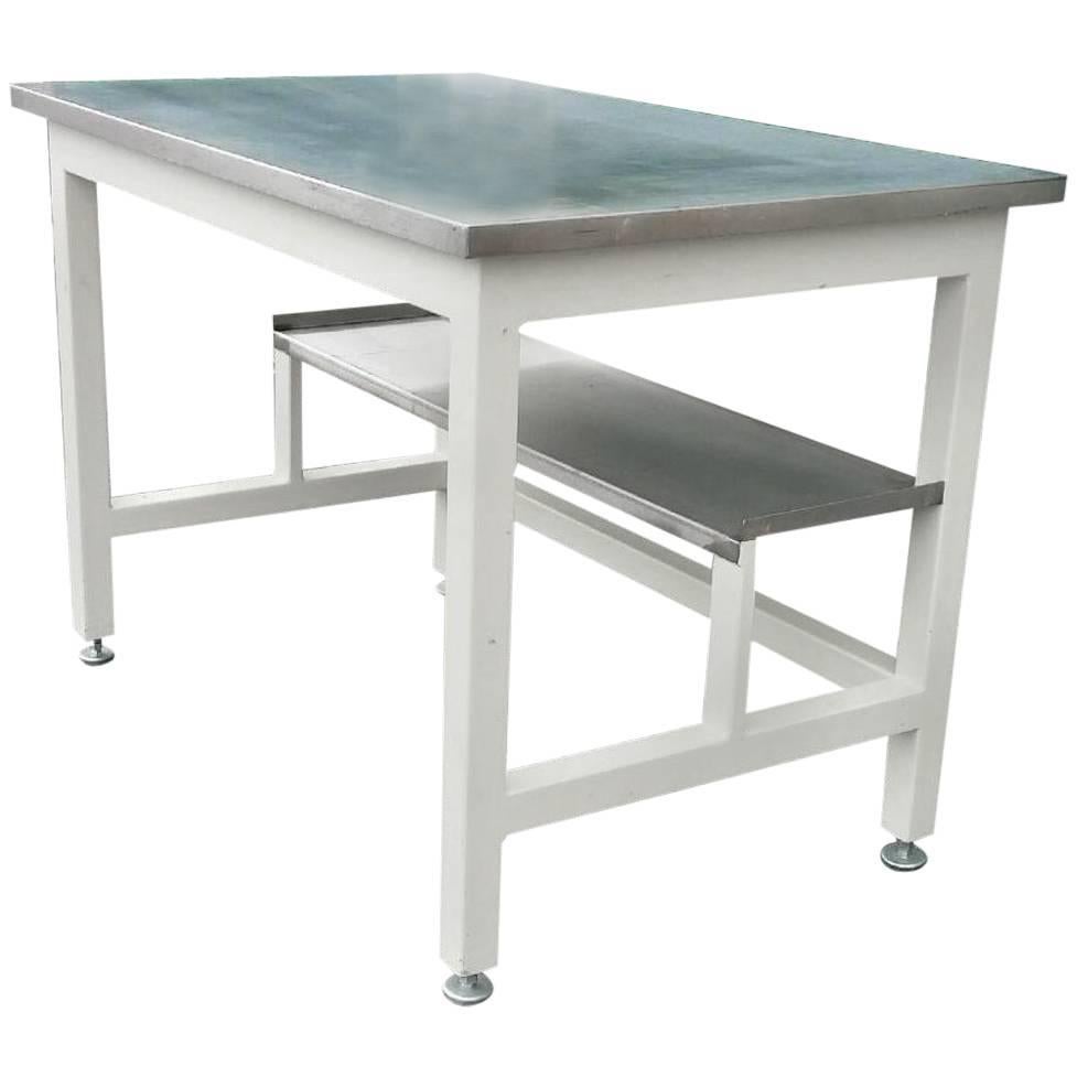Lab Work Table Desk of Stainless Steel from Science Classroom