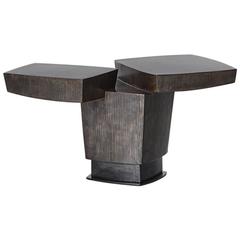 Gary Magakis, Ledges Two Patined Bronze Side Table, USA, 2016