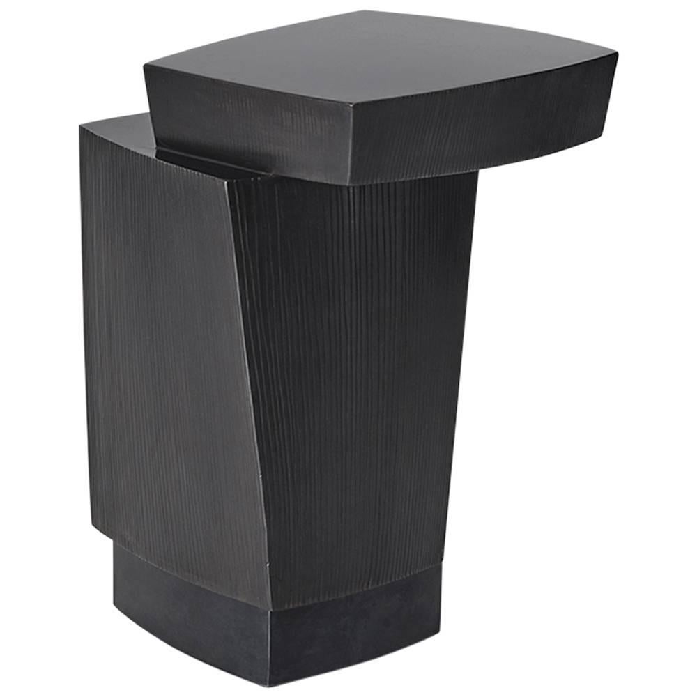 Gary Magakis, Ledges Three Blackened Steel Side Table, USA, 2016 For Sale