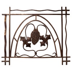 Circa 1920 Likely Continental Bronze Teller's Window Grate