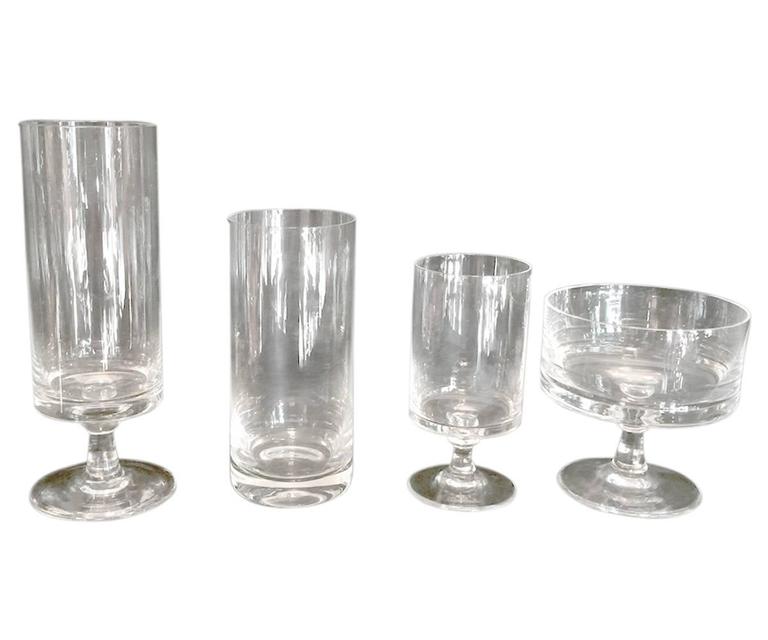 100 Piece Signed Rosenthal Crystal Stemware For Sale at 1stdibs