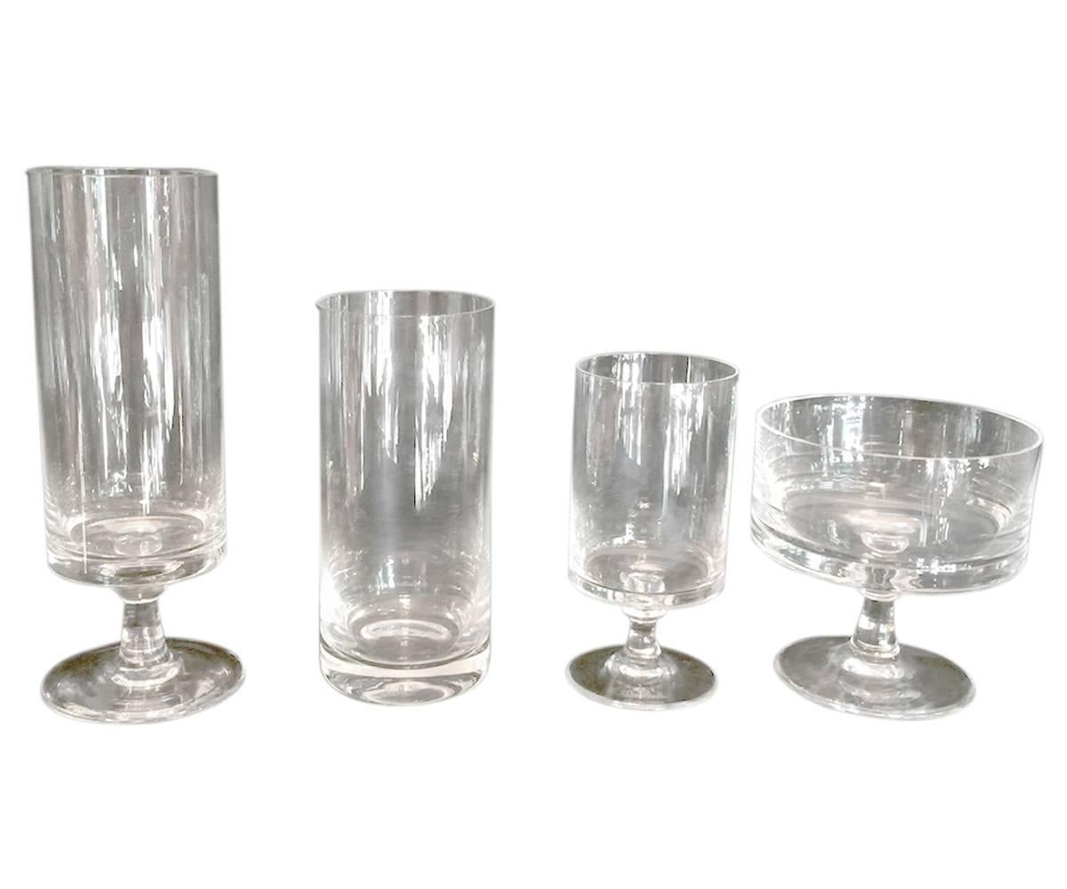 100 Piece Signed Rosenthal Crystal Stemware For Sale