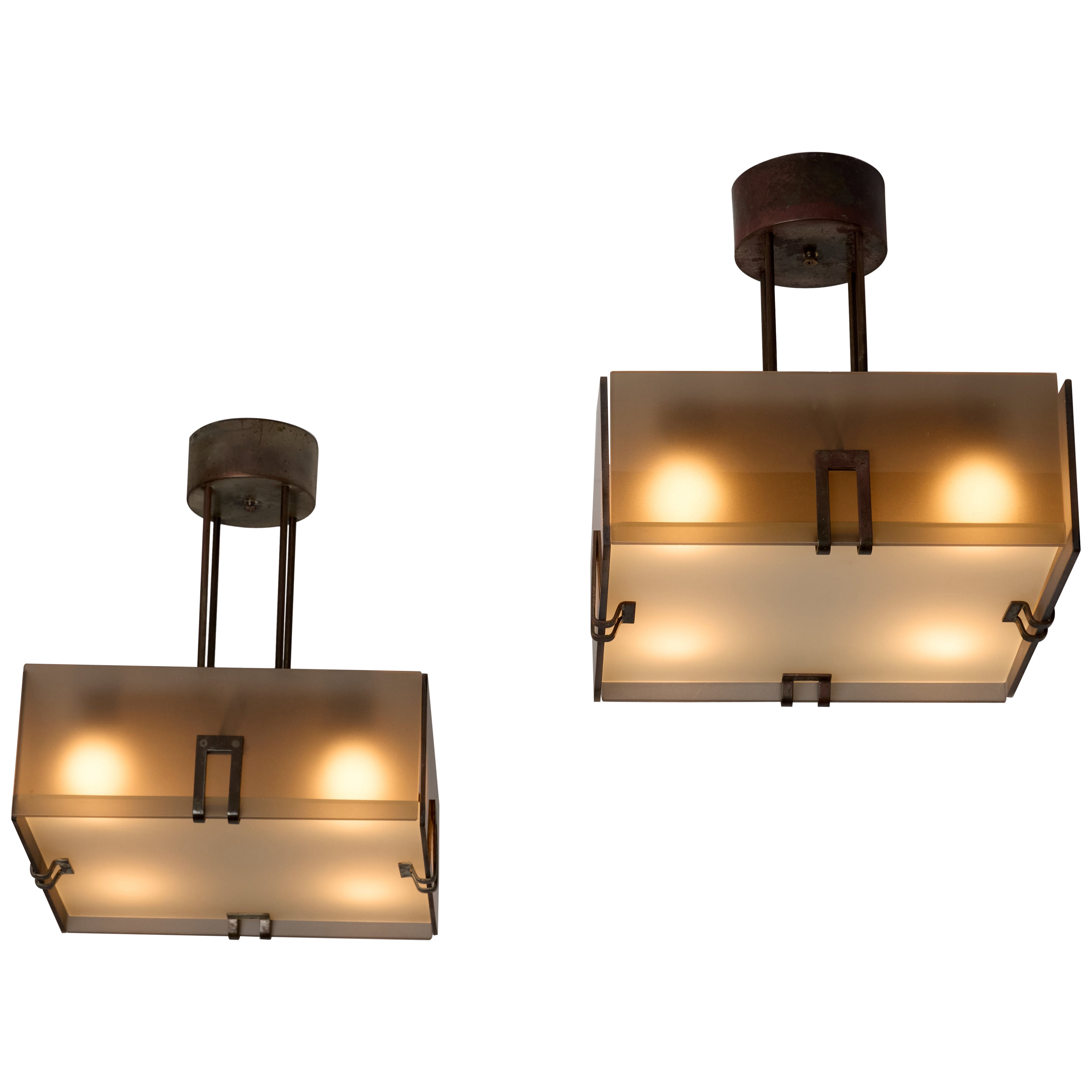 Two Model 2098 by Max Ingrand for Fontana Arte