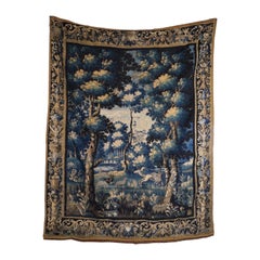 Tapiz Aubusson Verdure muy grande de 1700