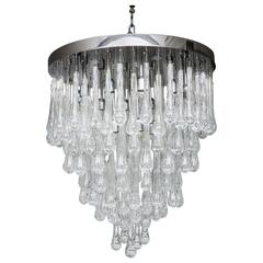 Murano Glass Chandelier with Led Bulbs and Device for Adjusting Glass Color 12