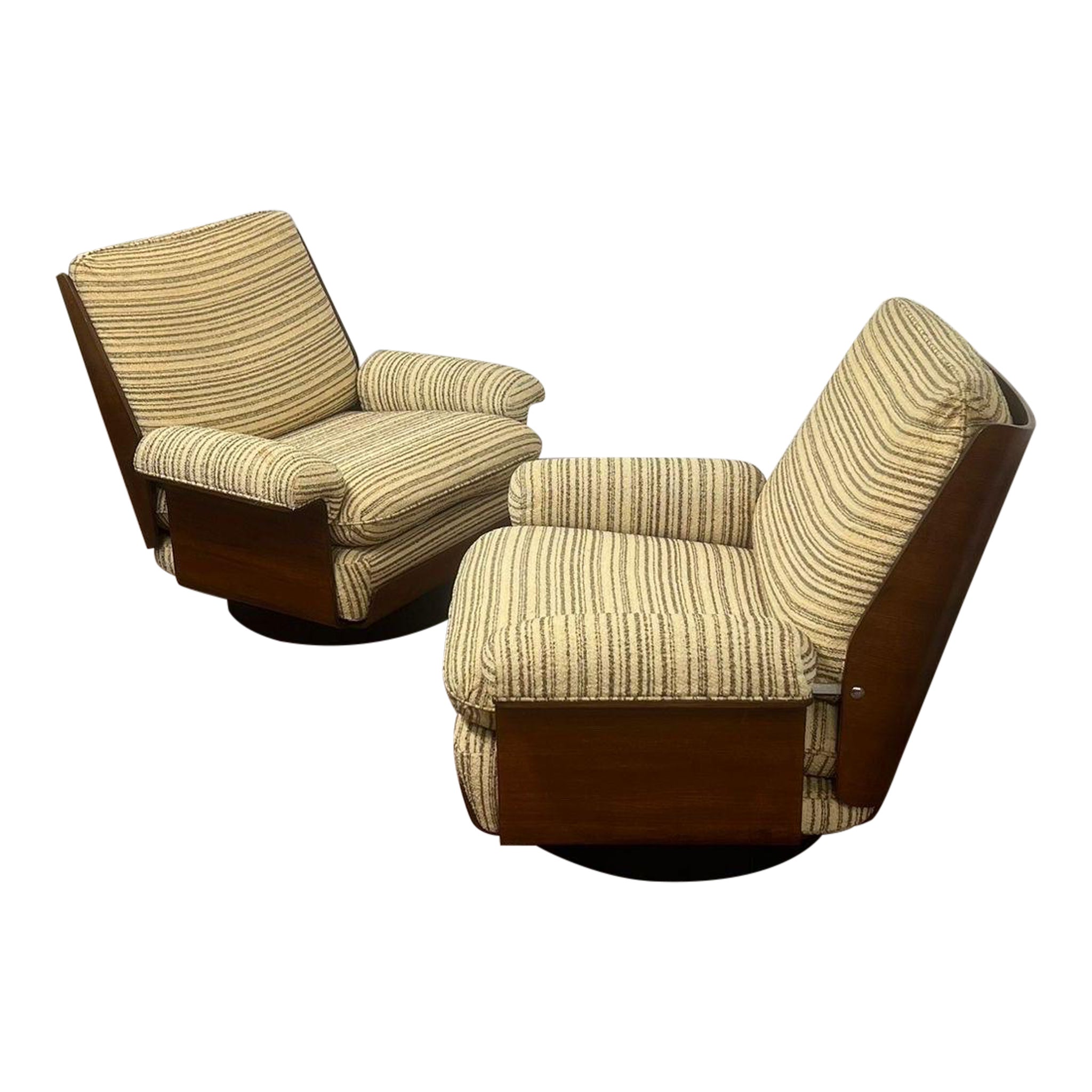 Pair of Armchairs "Viborg" by Bernard Brunier edited by Coulon in the 60
