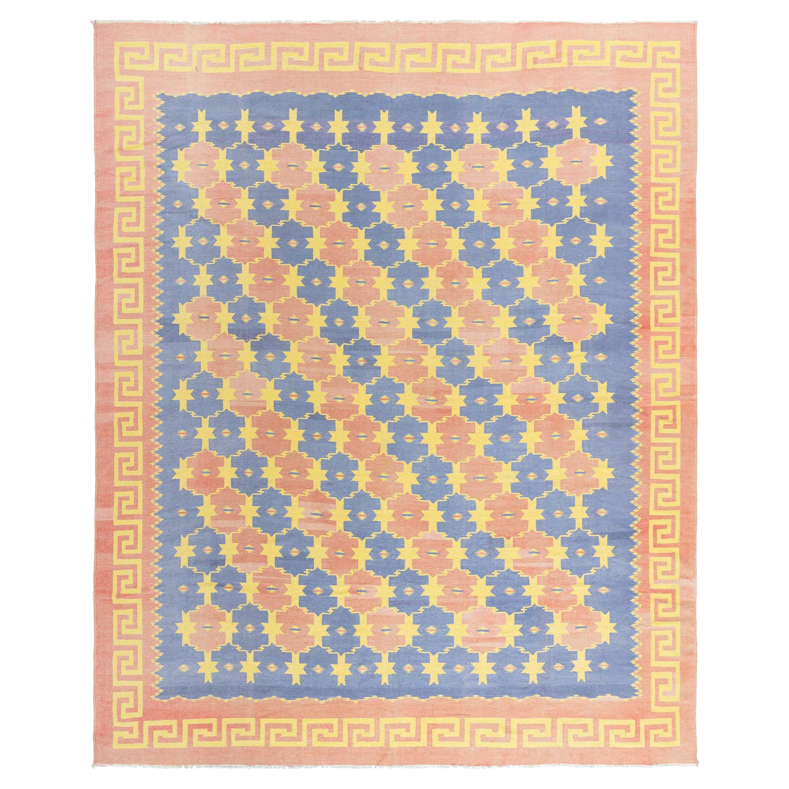 Doris Leslie Blau Vintage Indian Dhurrie Rug