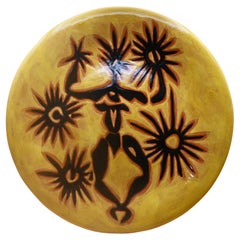 Ceramic plates by Jean Lurçat, Sant-Viçens, France, 1950s