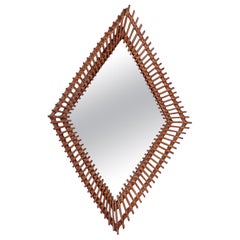 Mirror co rattan frame, 1965