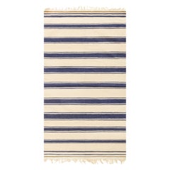Doris Leslie Blau Vintage Indian Dhurrie Striped Rug