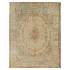 Oversized Antique French Savonnerie Rug with Floral Patterns  Rug & Kilim