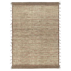 Tapis de style marocain contemporain de Rug & Kilim en blanc, Brown et rose