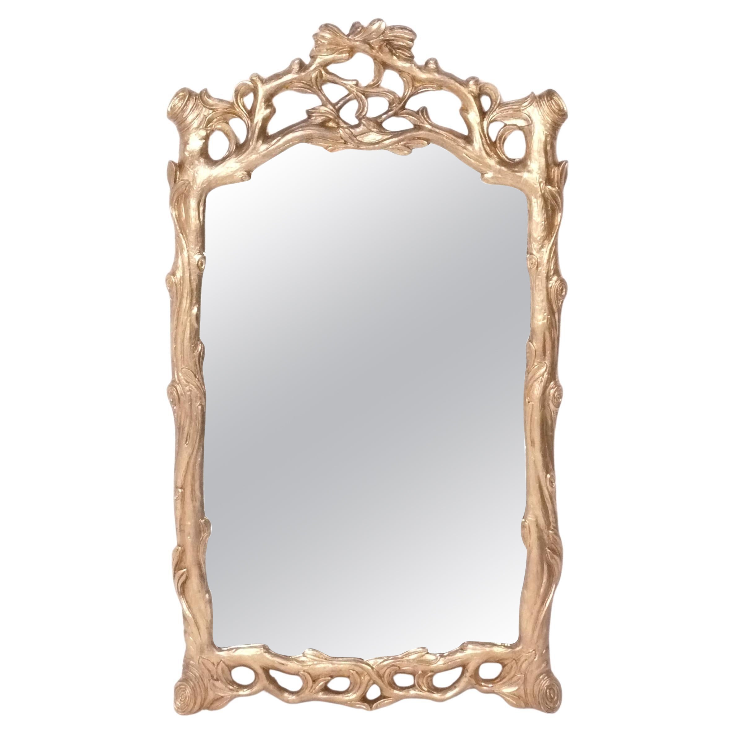 Miroir à branches doré circa 1960