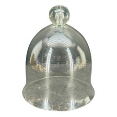 Large French Vintage Glass Dome Cloche