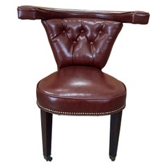 Cockfighting Chair Reupholstered in Vegan Leather