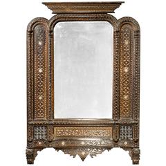 Middle Eastern Carved Mirror