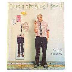 David Hockney, libro firmato e timbrato a mano, prima edizione, That's The Way I See It (Il modo in cui lo vedo)