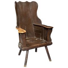 18th Century Shepherd's Windsor Plank Chair